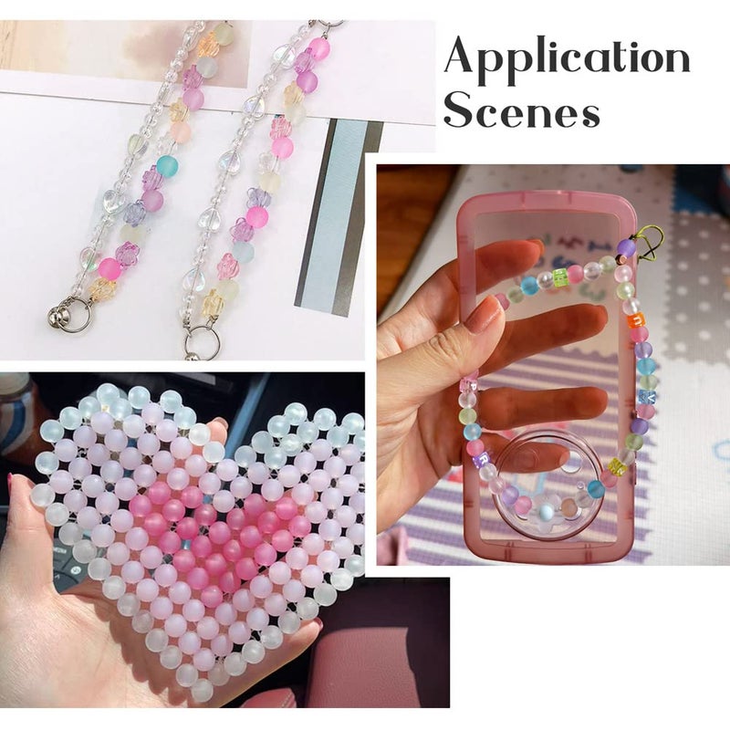KISSITTY 540pcs/Box 8mm Transparent Glass Beads 18 Colors Frosted Round Loose Beads for DIY Sun Catchers Decor Jewelry Making - Image 2